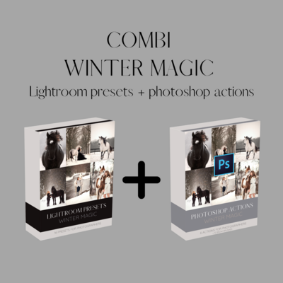 COMBI WINTER MAGIC lightroom presets & photoshop actions