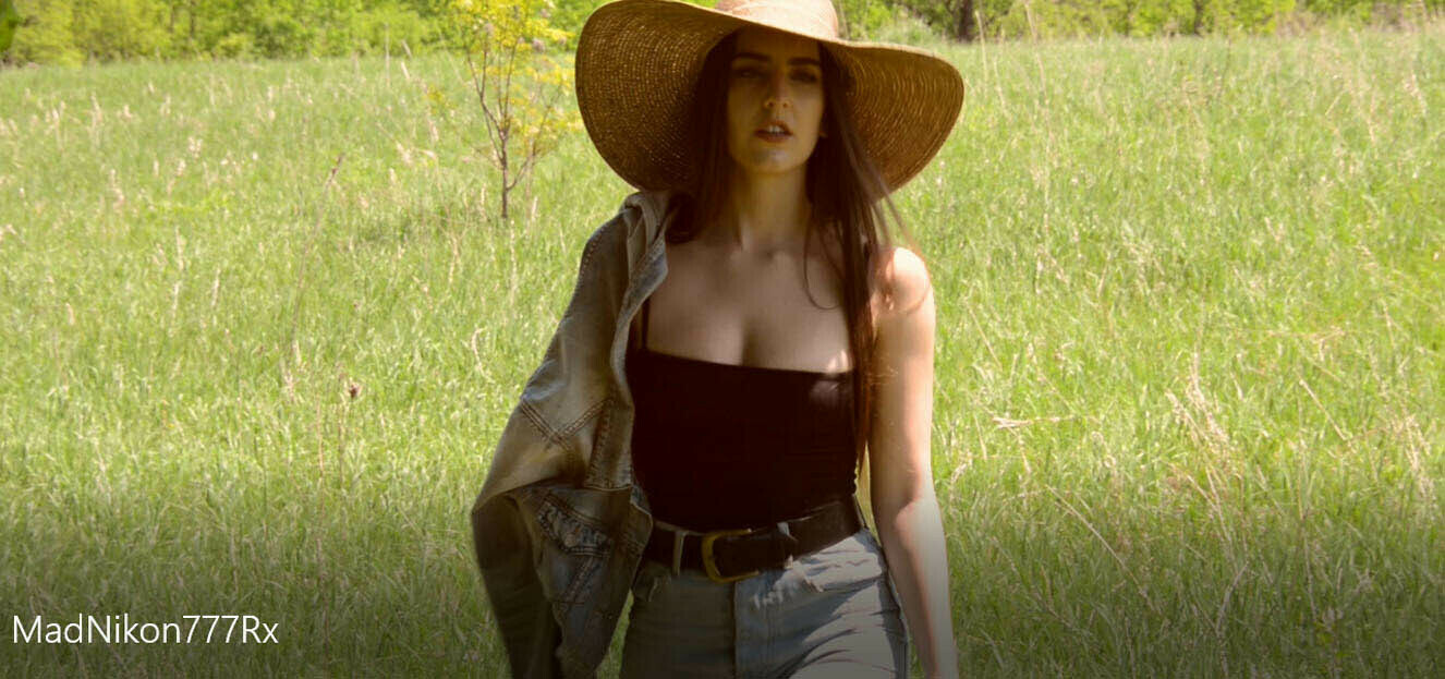 Woman Walking in Field Woman Walking in Field