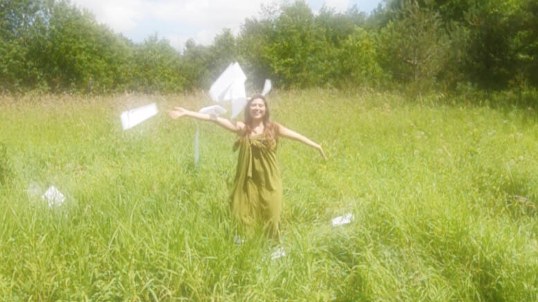 Flying Papers in a Field