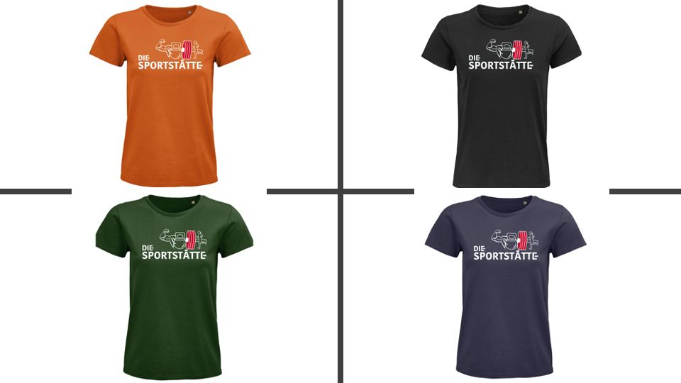 Die Sportstätte T-Shirt Damen - Logo weiss gross
