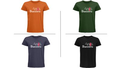 Die Sportstätte T-Shirt Herren - Logo weiss gross