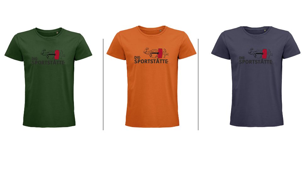 Die Sportstätte T-Shirt Herren - Logo schwarz gross