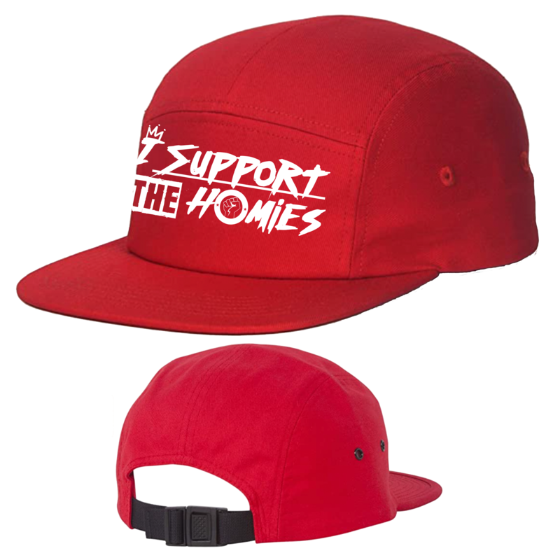I Support The Homies 5 Panel Strap Back Hat