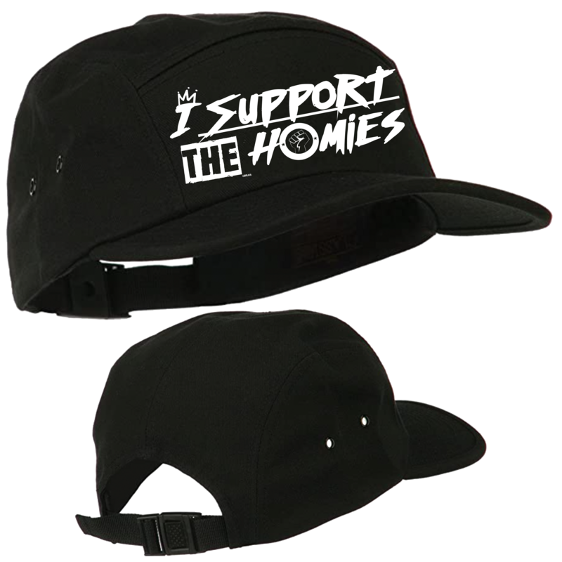 I Support The Homies 5 Panel Strap Back Hat