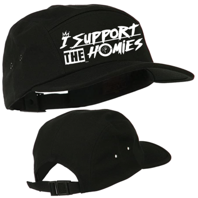 I Support The Homies 5 Panel Strap Back Hat