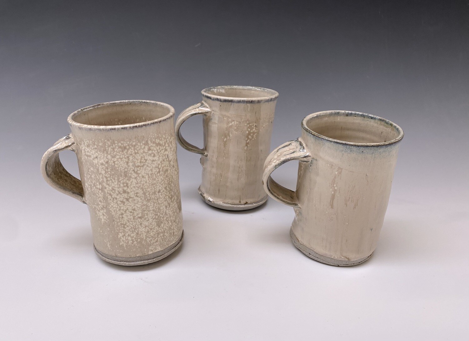 Large ash glazed mugs