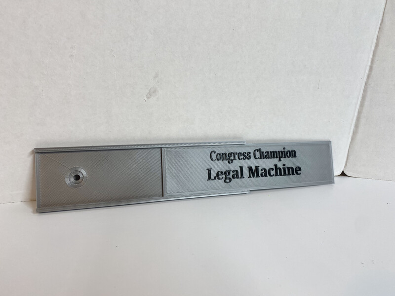 Stall Plate with Mount