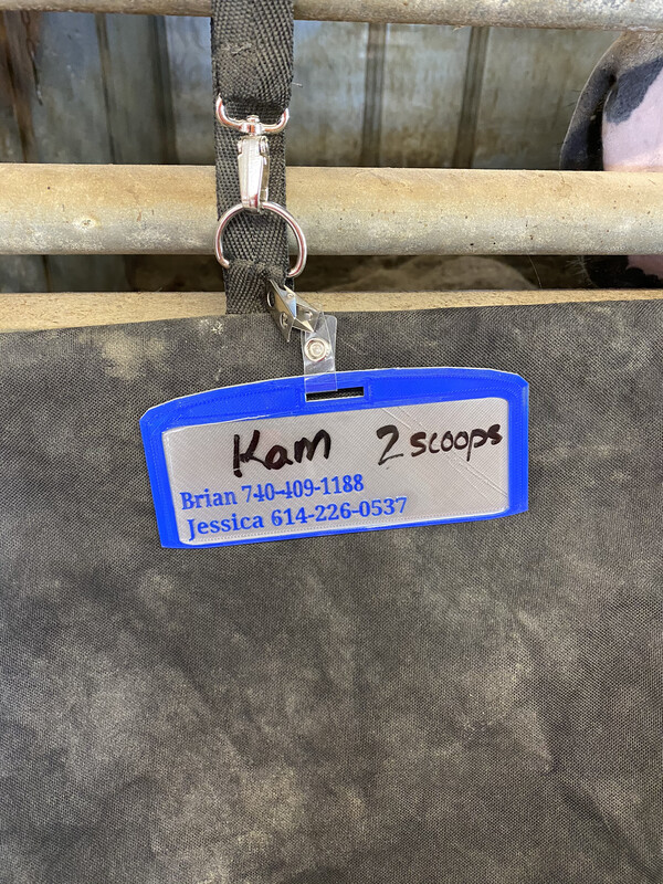 Horse Show Stall Card  *Dry Erase Option*