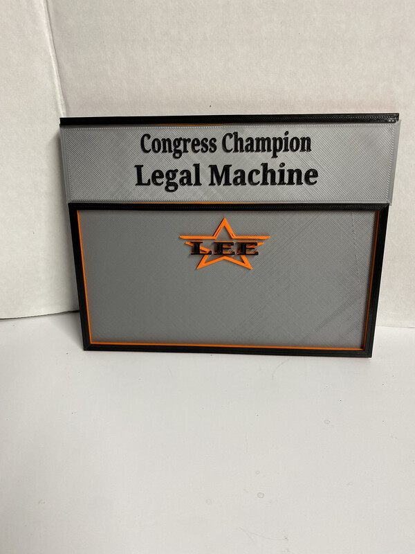 Stall Plate/Card Combo *Dry Erase*