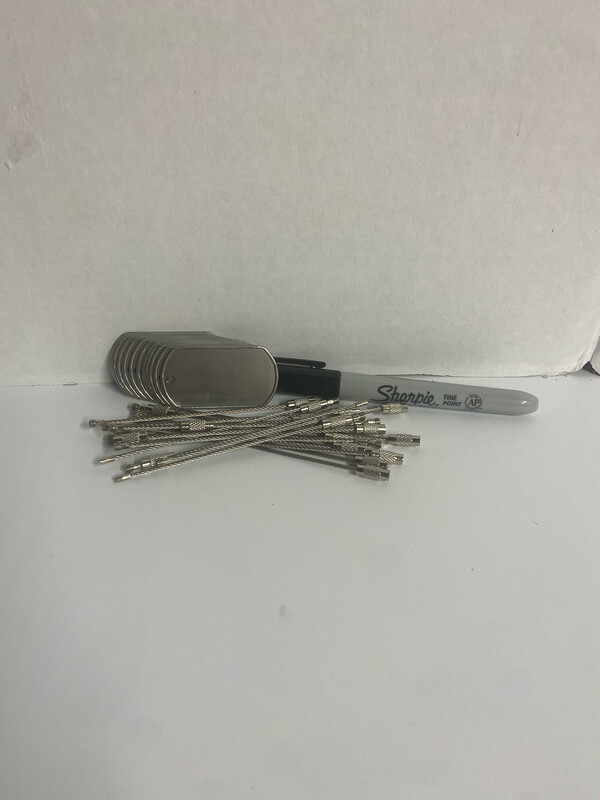 12 Pack 1 Hole Tags **Metal**