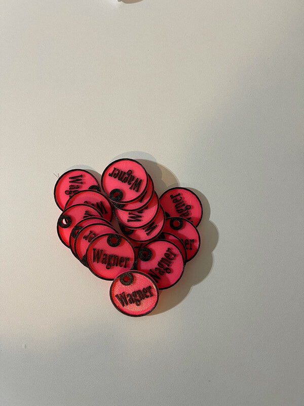 15 Pack Round Tags