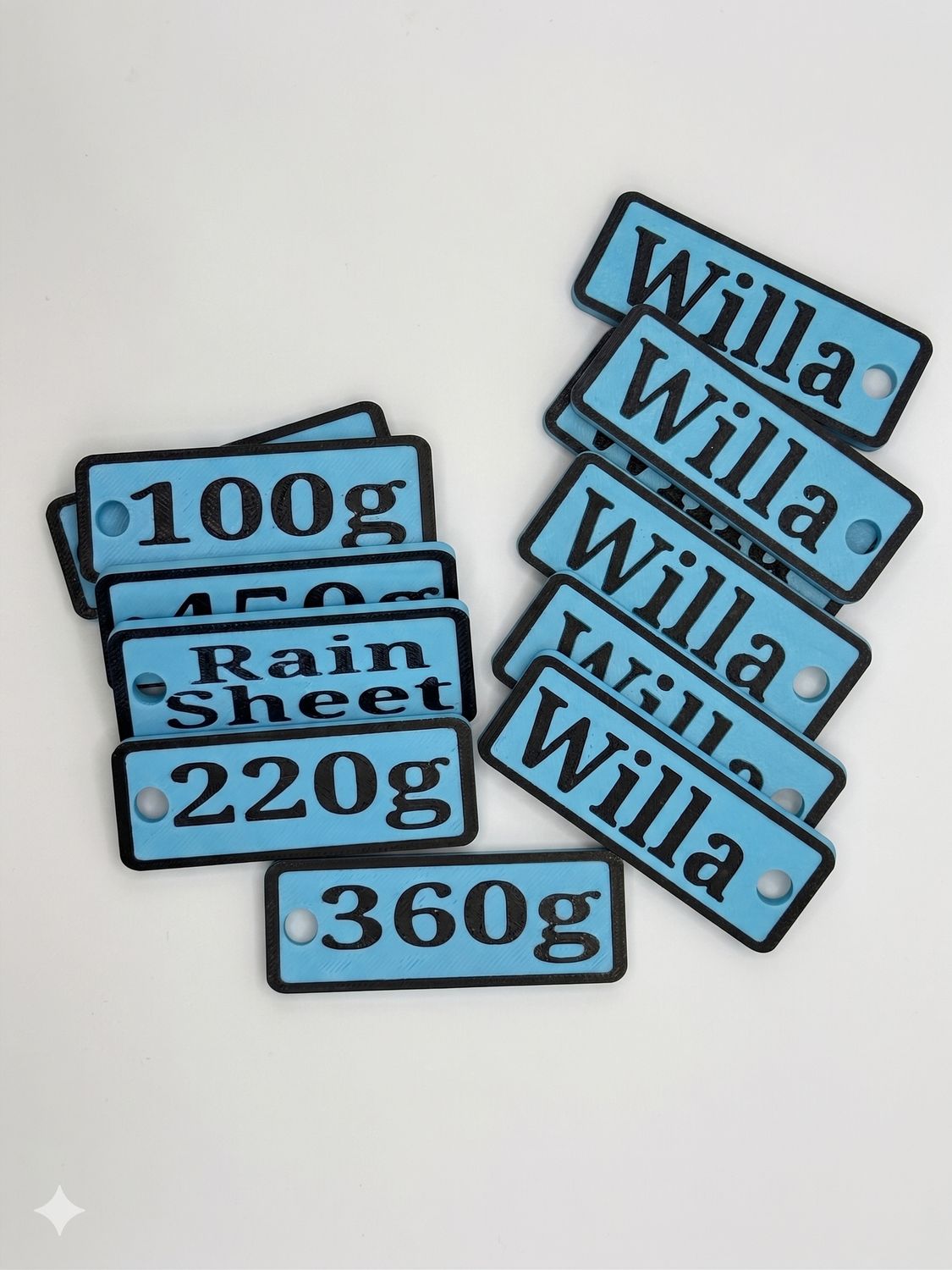 5 Pack Domino Tag-  DOUBLE SIDED
