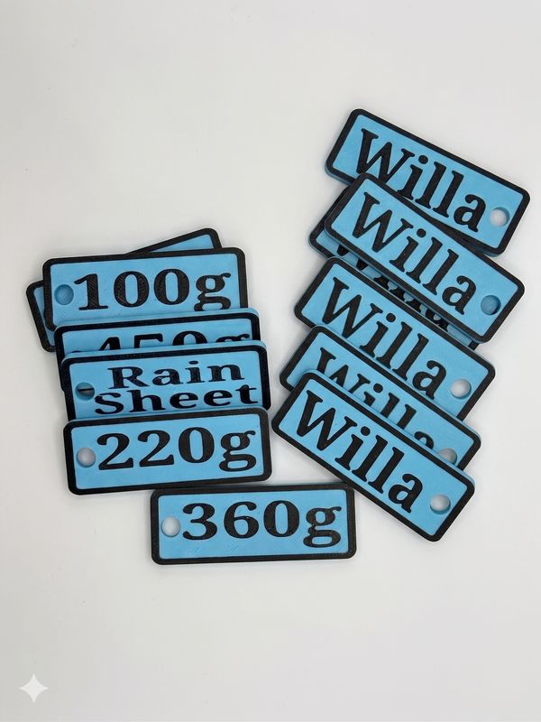 5 Pack Domino Tag-  DOUBLE SIDED
