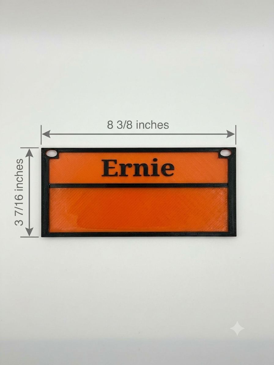 Small Stall Card *Dry Erase Bottom