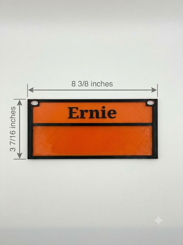 Small Stall Card *Dry Erase Bottom
