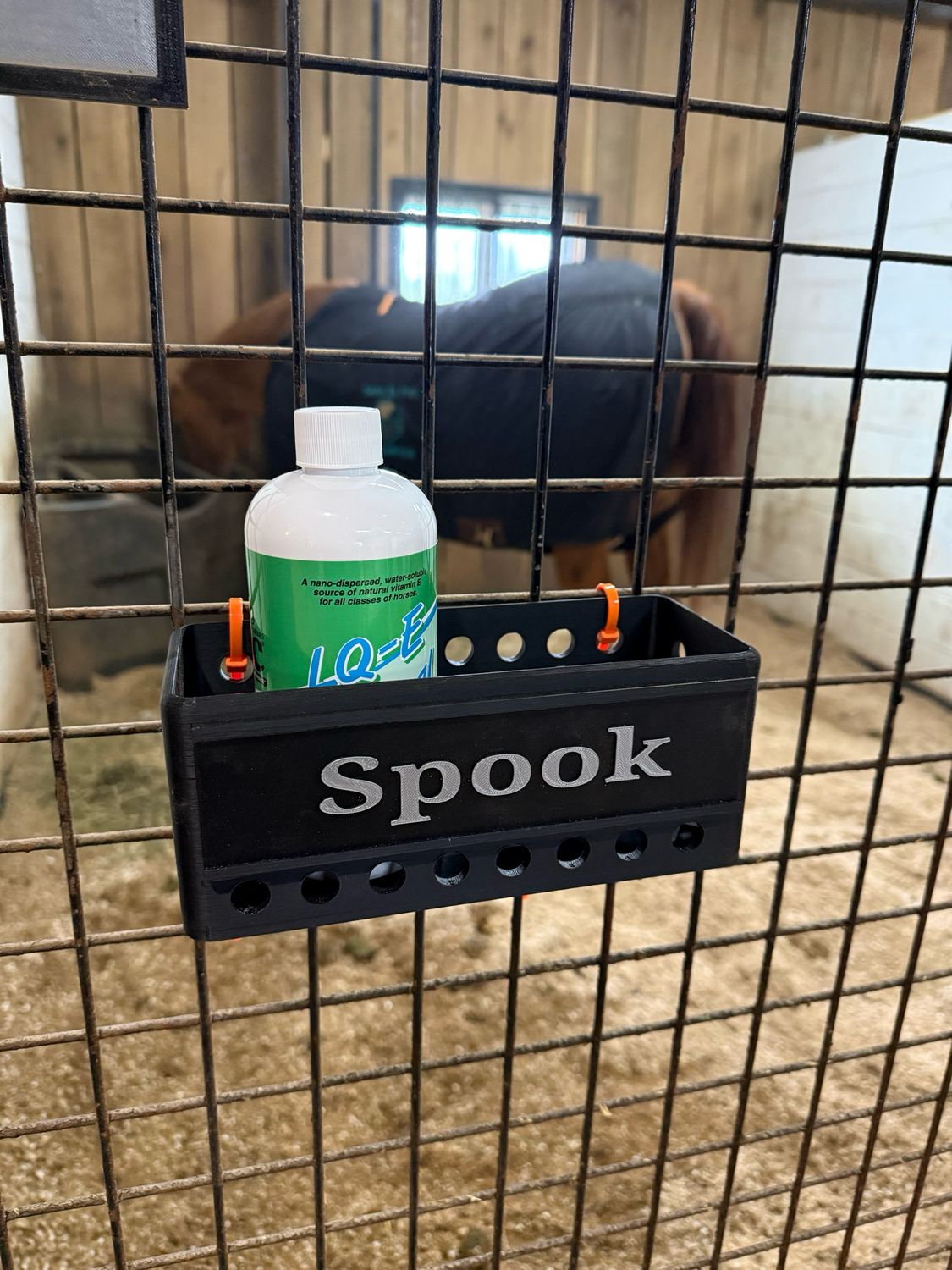 Stall Front Basket with Name Plate