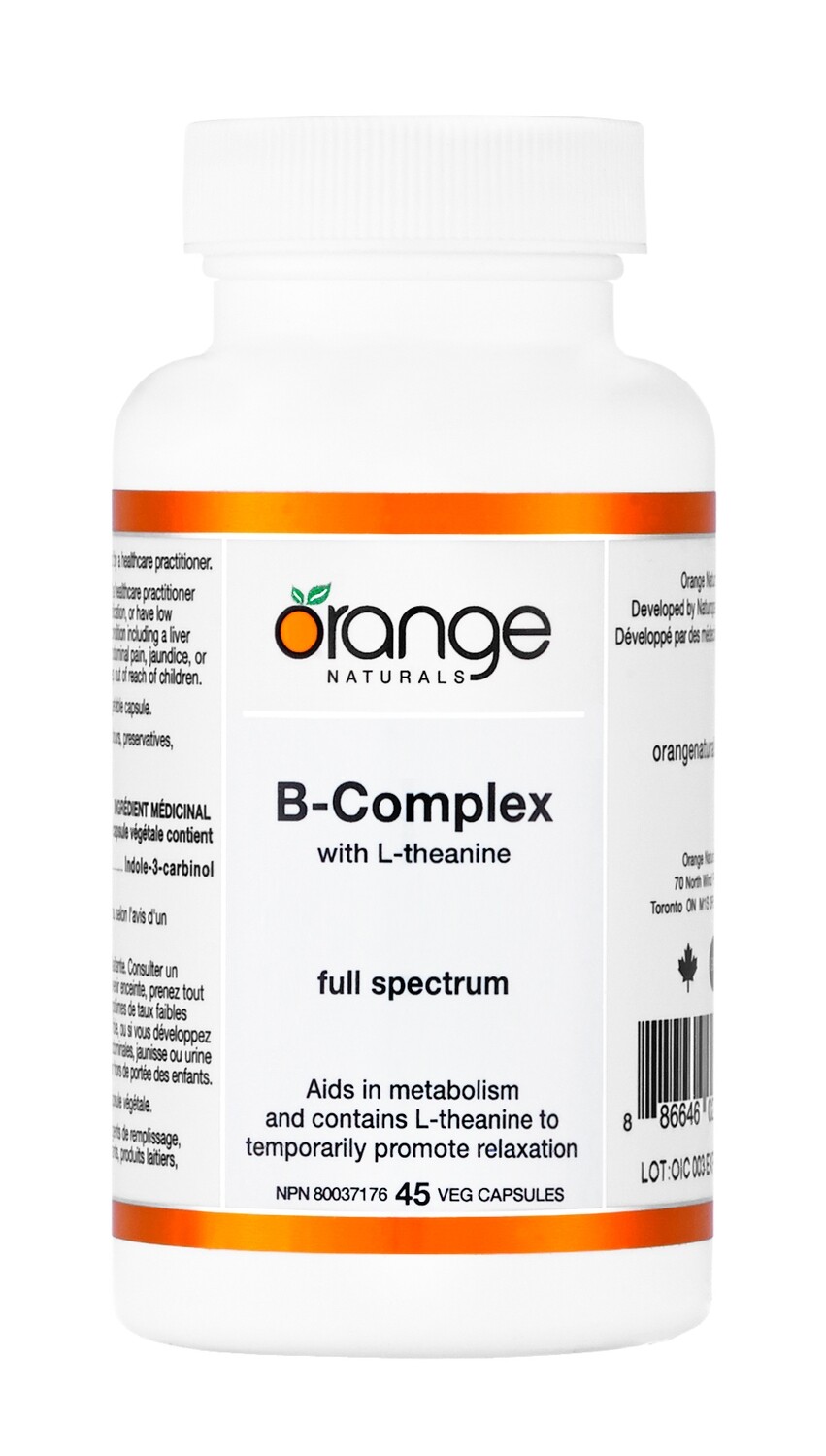 B-Complex With L-Theanine By Orange Naturals
