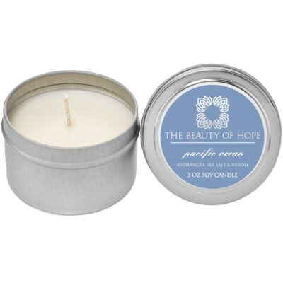 Pacific Ocean (3oz) Candle By The Beauty Of Hope