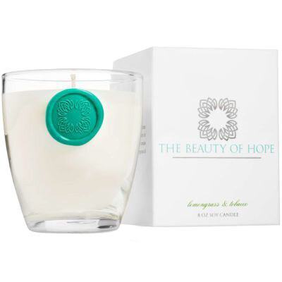 Lemongrass & Tobacco (8oz/3oz) Candle By The Beauty Of Hope