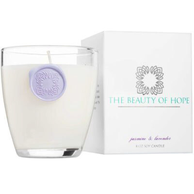 Jasmine & Lavender (8oz/3oz) Candle By The Beauty Of Hope