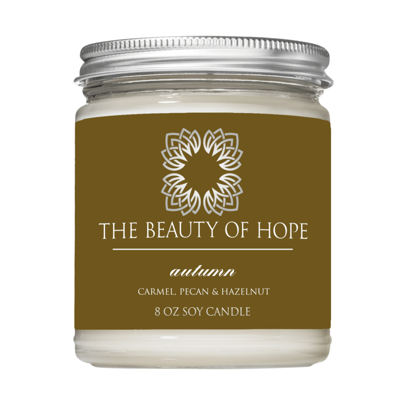 Autumn (8oz) Candle By The Beauty Of Hope