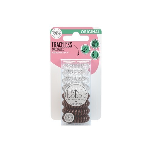 ​invisibobble® ORIGINAL Value Pack (Clear/Pretzel Brown)
