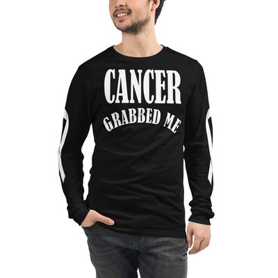 Grabbed By Lung Cancer Beat it Unisex Long Sleeve Tee