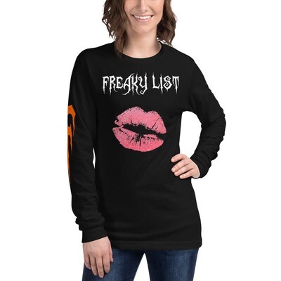 Freaky List Single Kiss Unisex Long Sleeve Tee