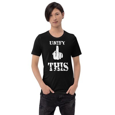Unify This Black and White Single Bird Short-Sleeve Unisex T-Shirt