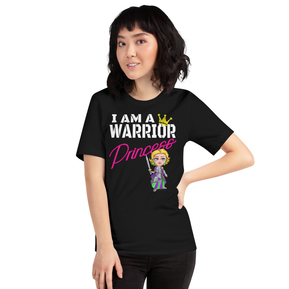 I am a Warrior Princess Blonde Short-Sleeve Unisex T-Shirt