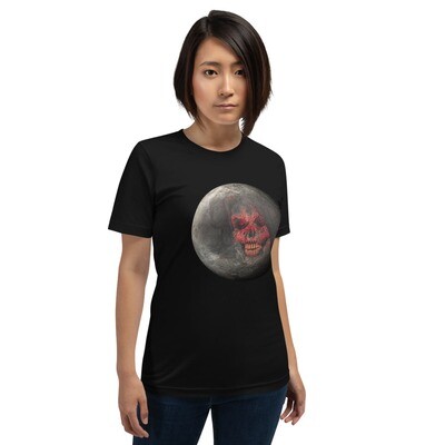 Full Moon Blood Skull Short-Sleeve Unisex T-Shirt