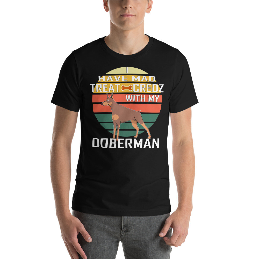 Retro Doberman Dog Lovers Short-Sleeve Unisex T-Shirt