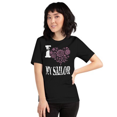I Pink Heart My Sailor Short-Sleeve Unisex T-Shirt