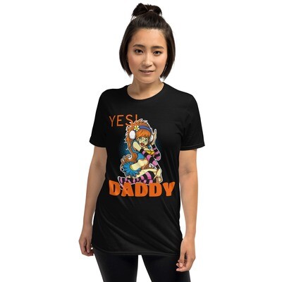 Orange Yes Daddy Short-Sleeve Unisex T-Shirt