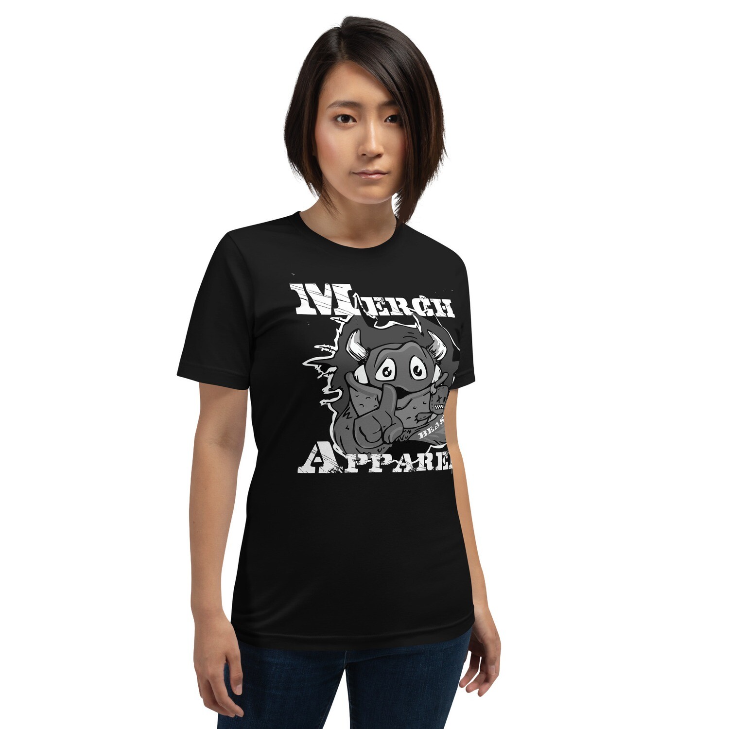 Merch.Beast.Apparel B&W Fan Gear Short-Sleeve Unisex T-Shirt
