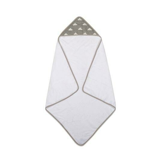 Hooded Towel - Grey Clouds