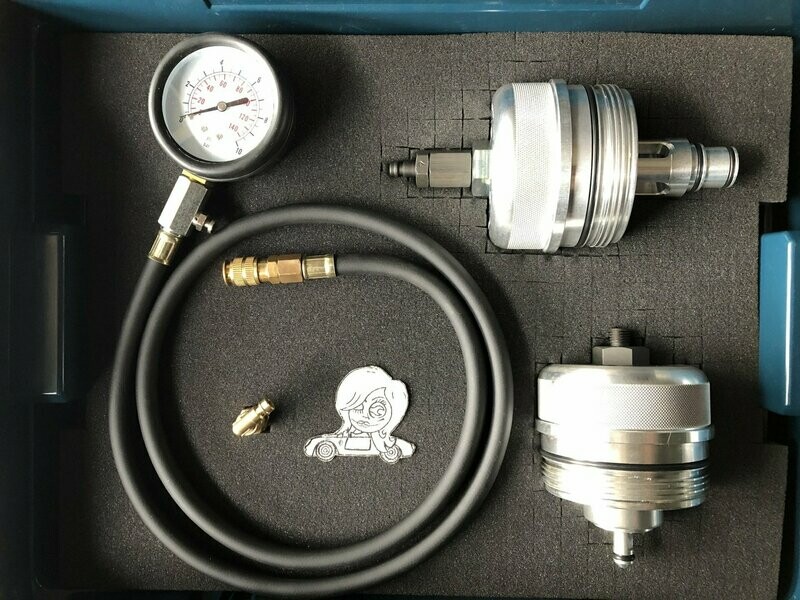 BMW Motor Öldruckmessgerät mit Adaptern wie BMW OE. 119250 und BMW OE. 119250 mit BMW OE. 116410
