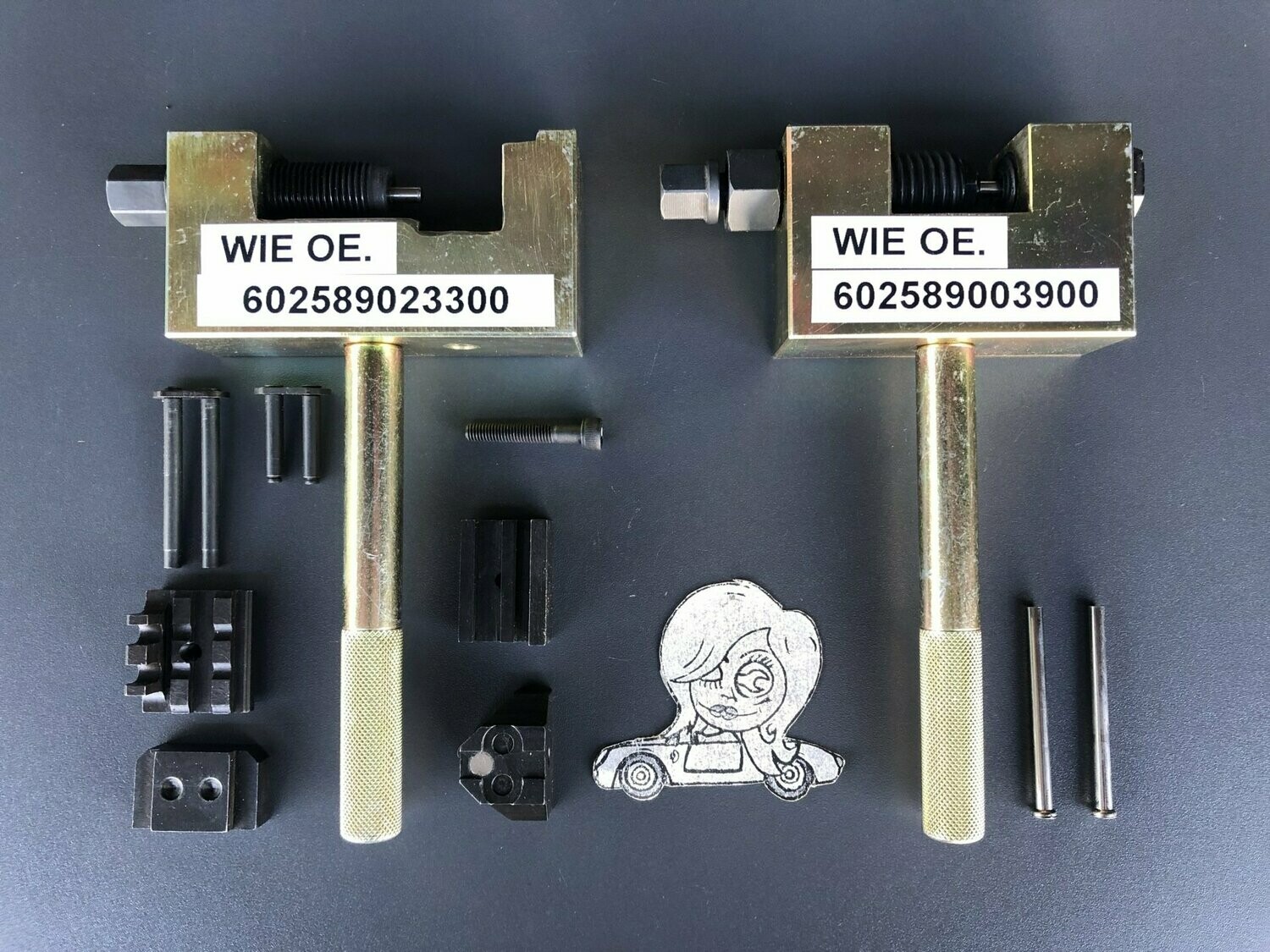 Kettennietgerät Simplex / Duplex 4mm Kettenbolzen Mercedes Motor Steuerzeiten Mietwerkzeug Satz