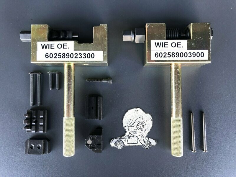 Kettennietgerät Simplex / Duplex 4mm Kettenbolzen Mercedes Motor Steuerzeiten Mietwerkzeug Satz