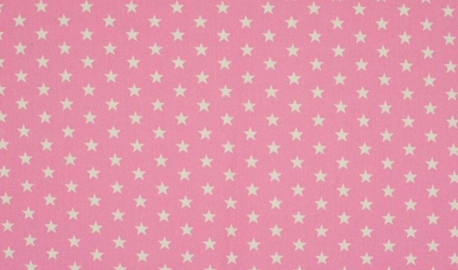 Jersey - Sterne weiß rosa