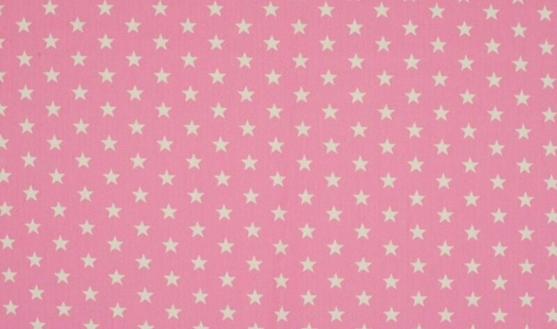 Jersey - Sterne weiß rosa