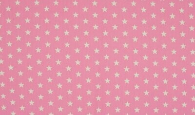 Jersey - Sterne weiß rosa Jersey - Sterne weiß rosa