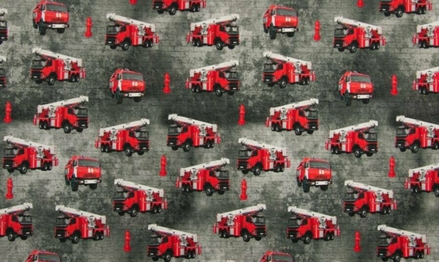 Jersey Digital - Feuerwehr rot grau