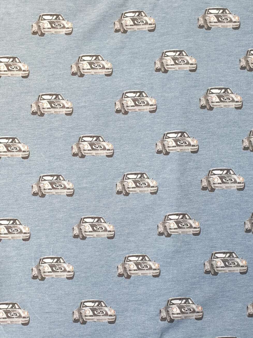 Jersey  - Auto Porsche blau grau