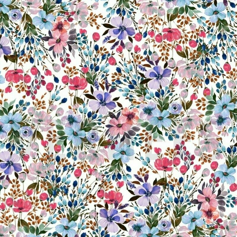 Viskose Jersey - Blumen