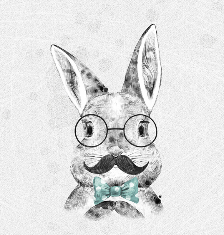 French Terry Panel - Hase Brille