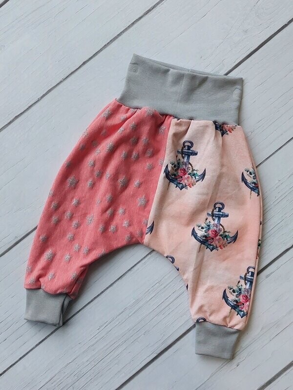 Pumphose 62/68 - Anker Rosen Sterne Glitzer Pumphose 62/68 - Anker Rosen Sterne Glitzer