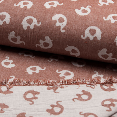 Jacquard - Doubleface Elefant Terra