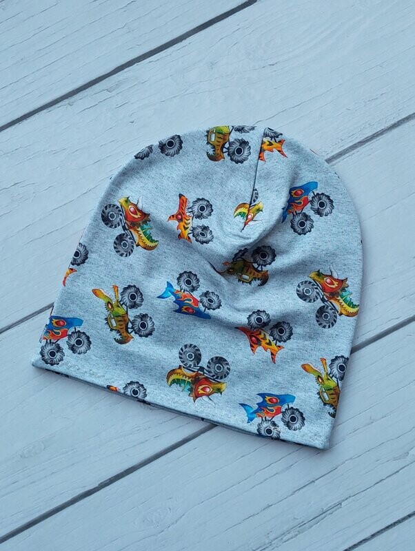 Leichte Beanie KU 46/48 -Monstertrucks Dino Leichte Beanie KU 46/48 -Monstertrucks Dino