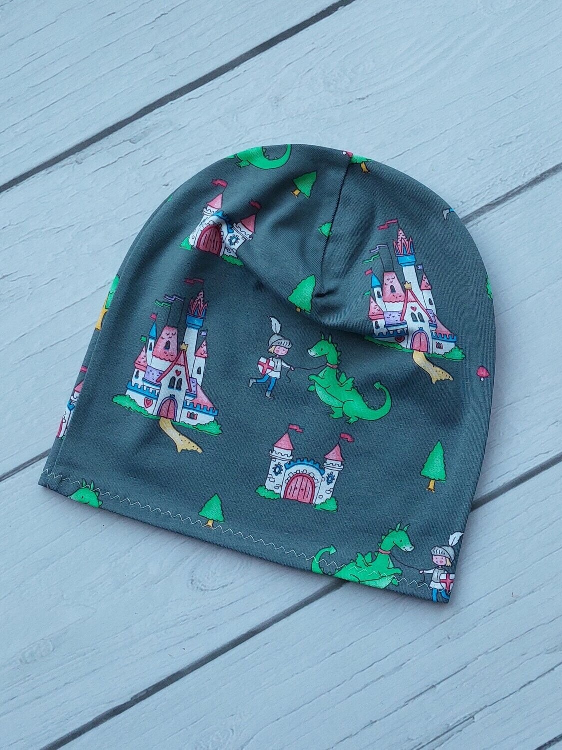 Leichte Beanie KU 46/48 - Riter Drache Schloss